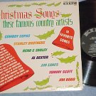 CHRISTMAS SONGS BY COUNTRY ARTISTS-VG+ 1963 LP-King 811
