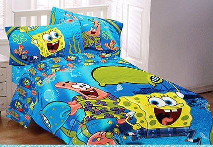 SpongeBob Squarepants FULL Comforter - Pajama Party NEW