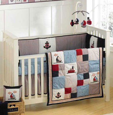 Jack Baby Crib Bedding by Nautica Kids 4 Piece Set NEW