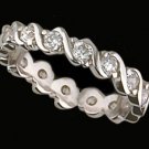 Lds CZ Sterling Silver Eternity Ring #4302 Lds CZ Sterling Silver Eternity Ring #4302