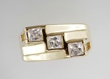 Gentleman's Cubic Zirconia Fashion Ring #2304