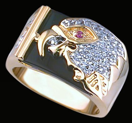 Gentleman's Genuine Onyx Fashion Ring #2263