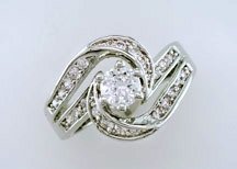 Lds Cubic Zirconia Fashion Ring #698