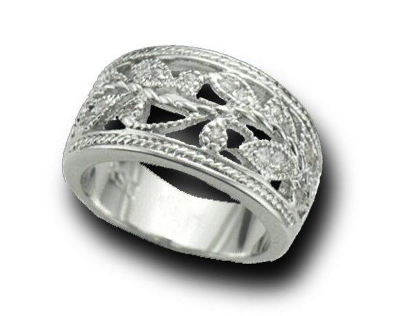 Lds Cubic Zirconia Fashion Ring #721