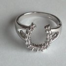 Ladies CZ Horseshoe Ring #745 Ladies CZ Horseshoe Ring #745