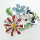 Floral Enamel Ladies Fashion Ring #844