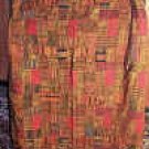 Red & Earth TonesGuatemalan Patchwork Quilt  king size