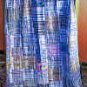 Blue/pastelsHuipile Guatemalan Patchwork Quilt-queen size