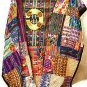 Mixed Huipile Guatemalan Patchwork Quilt Queen size