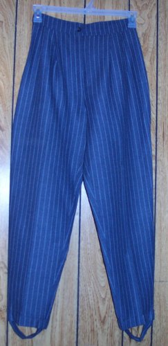 TRACY EVANS GREY PIN STIPED SLACKS SIZE 10