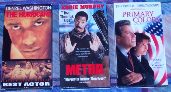 3 VHS MOVIES