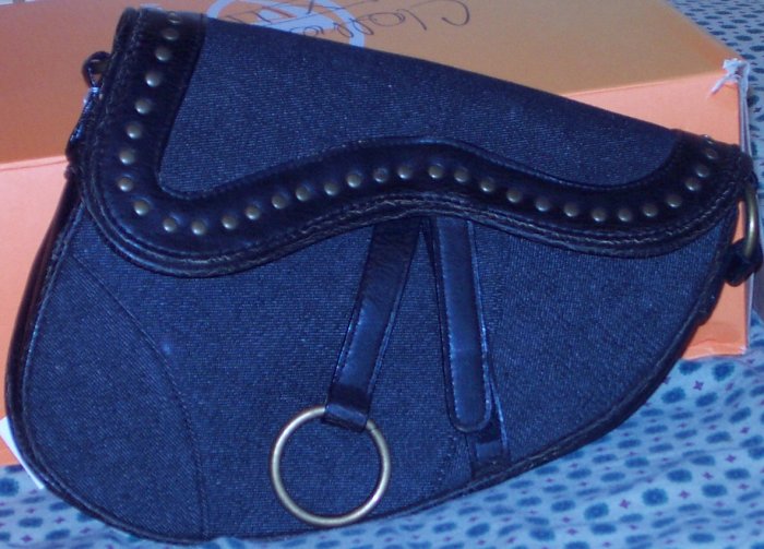 BRAND NEW GEVANO BLUE JEAN STYLE PURSE