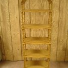 5 TIER WOODEN SHELF/DISPLAY STAND IN OAK FINISH ~ NEW