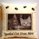 CAT PILLOW WITH CAT PICTURE ~ CAT OWNER GIFT