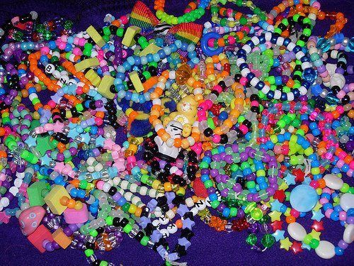 20 Pc Kandi Raver Pony Bead Bracelets Mystery Pack