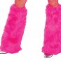 Hot Pink Luxury Fur Leg Warmers Fluffies Playa Wear