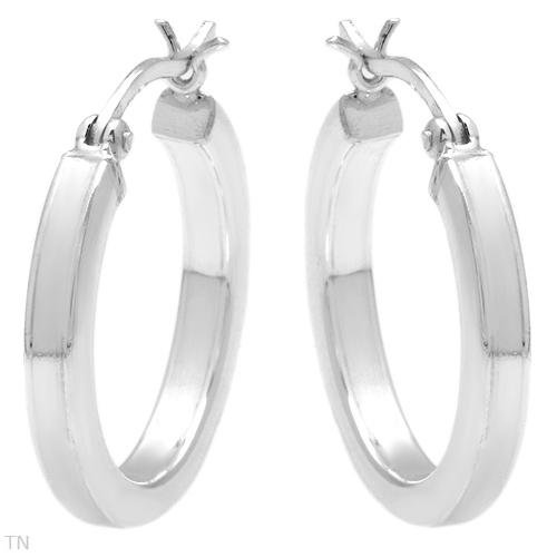 BEAUTIFUL STERLING SILVER HOOP EARRINGS