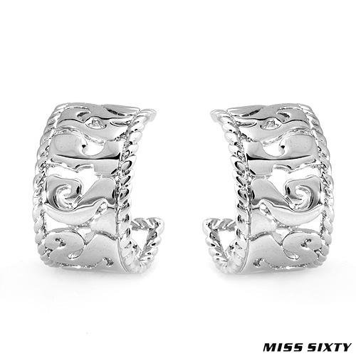 Miss Sixty Stainless Steel Hoop Earrings