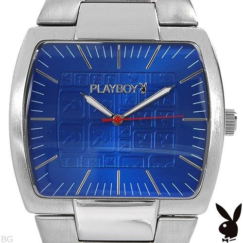 Playboy Men's Quartz Blue Face Watch