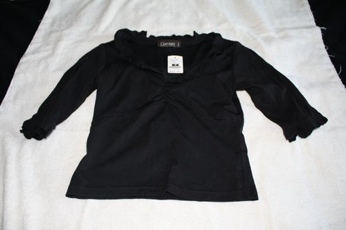 BLOW OUT SALE: GARAGE ROUND RUFFLED COLLAR TOP