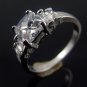 EXQUISITE 18 KGP REAL WHITE GOLD DIAMOND ENGAGEMENT RING SIZE 6**FREE SHIPPING**
