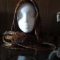 square golden chiffon glittery shayla hijab shawl scarf neck wrap abaya Glittery