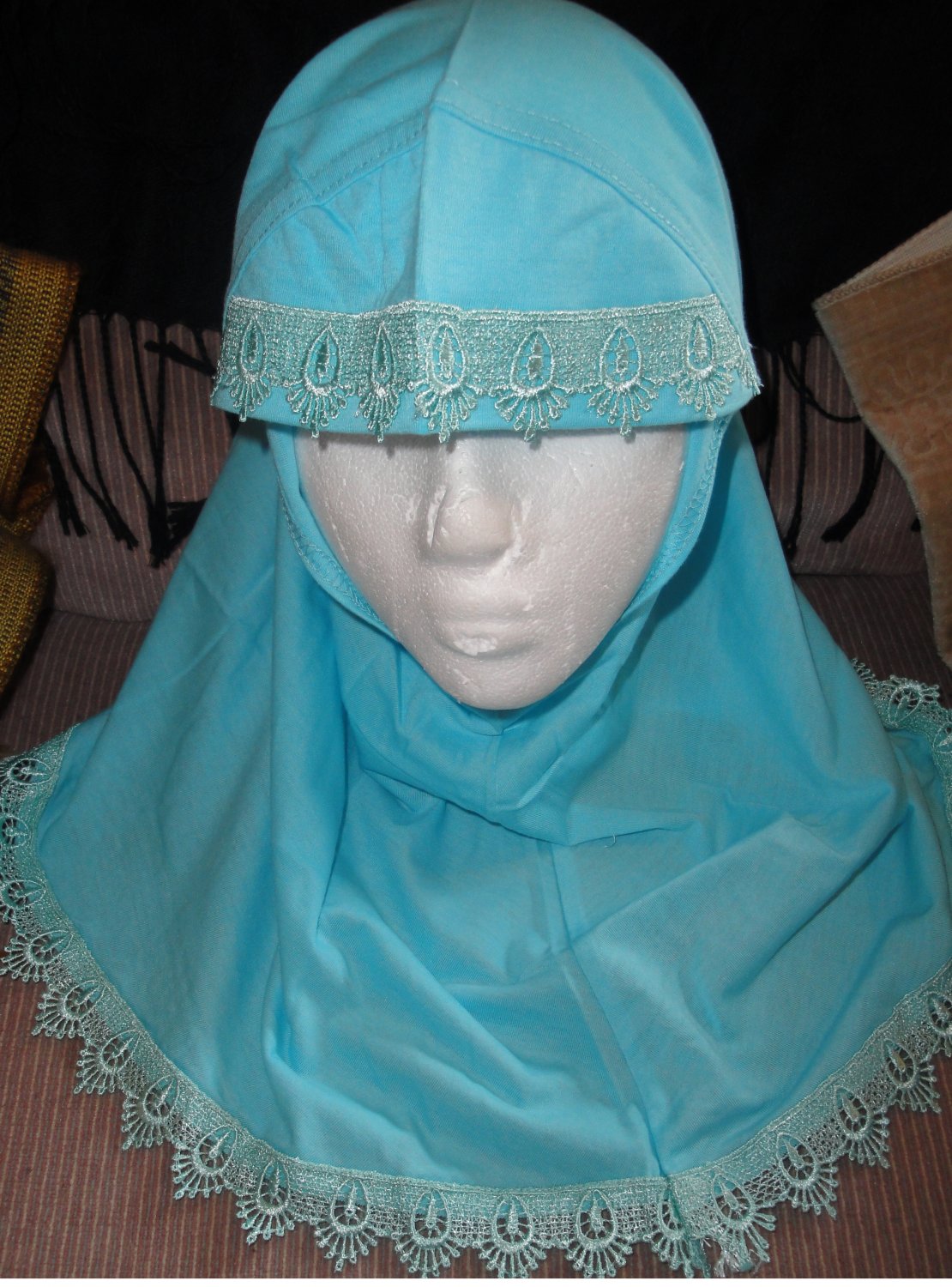 free shipping young girls cotton plain 1 pc Al amira style Hijab hejab underscarf