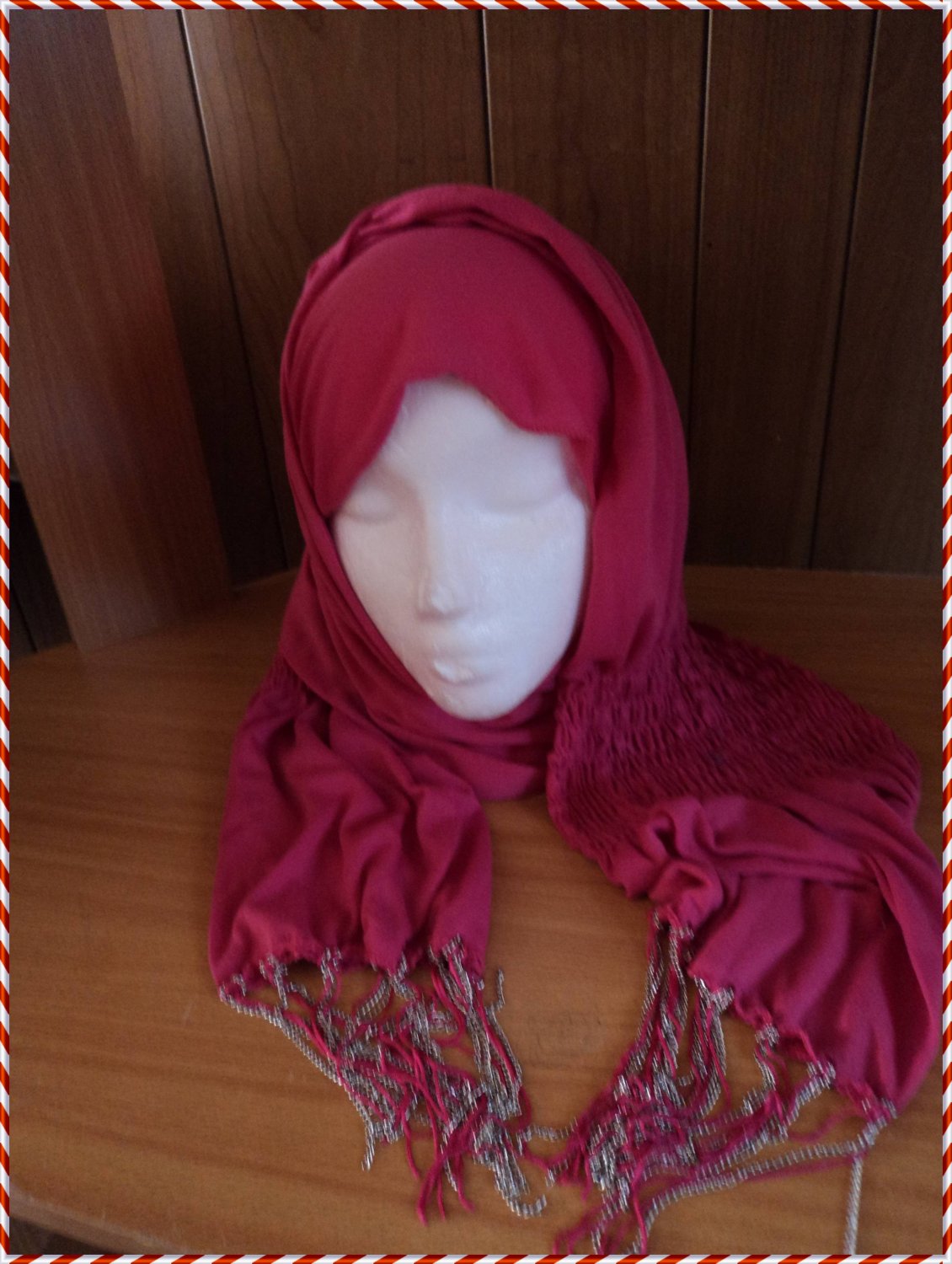 FREE SHIPPING new design pink Long shayla hijab shawl scarf neck wrap abaya with elastic