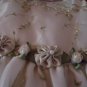 BONNIE JEAN GLITTERY IVORY ORGANZA Dressey Classic Floral girls dress 2T