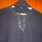 Black ABAYA w sequin Islamic Katan Jilbab hijab w scarf