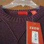 NWT IZOD Men Premium Luxry CREW-Neck Sweater MEDUIM WINE TASTING htr