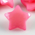 8 Pink Star Shaped Buttons for Sewing