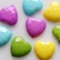 8 Purple Heart Shaped Buttons for Sewing