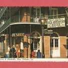 VINTAGE BOURBON AND BIENVILLE STREETS NEW ORLEANS LOUISIANA PHOTO POSTCARD