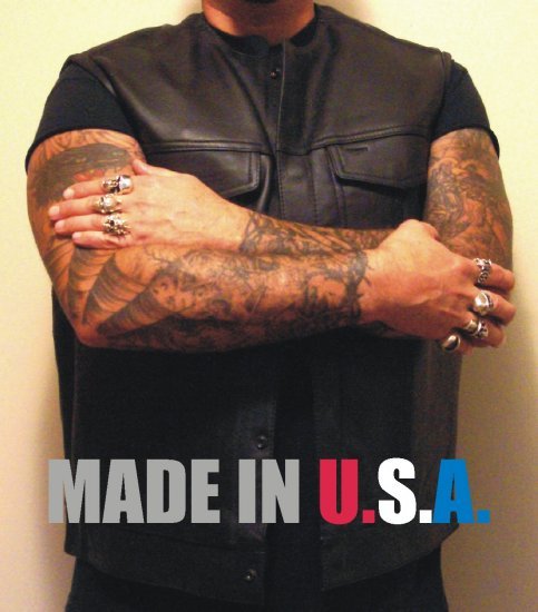 Leatherick Mens Soa Combine Biker Leather Club Vests | INDIA