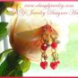 Red Swarovski Earrings