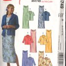 Misses Jacket and Dress Size 8-14 McCall's M4749 Sewing Pattern