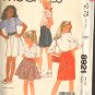 Girls Skirts Size 10 Waist 24 1/2 McCalls 8921 Sewing Pattern