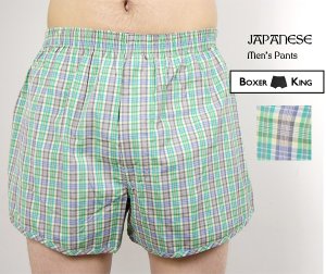 Green Checked Boxer