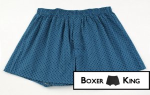 Navy Patterned Men Boxer