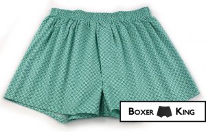 Light blue Men Boxer with pattern