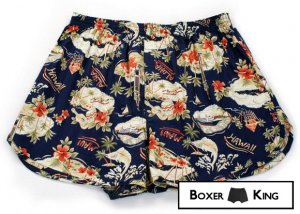 Men boxer with hawaiian pattern