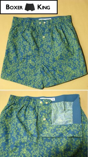 Blue Floral Men Boxer