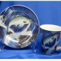 Leaping Salmon....Plate & Matching Mug/Cup
