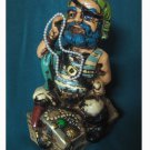 Vintage Pirate Coin Bank with His Strand of Pearls