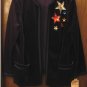 NWT $74.00 - ACT III - Navy Blue Velvet Jacket - Size 44