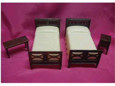 Vintage - 1940's - Renwal Beds, Night Stand and Bench