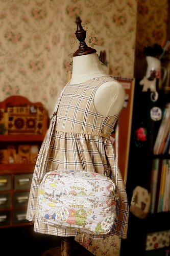 Free Shipping Japanese Kawaii Shoulder Messenger Bag - Forest