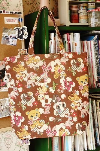 Free Shipping Japanese Kawaii Handmade ECO-Friendly Shopping Bag Tote - little Animals