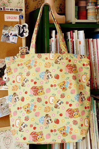 Free Shipping Japanese Kawaii Handmade ECO-Friendly Shopping Bag Tote - little Animals